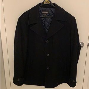 Michael Kors men’s black peacoat